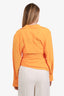 Jacquemus Orange La Chemise Bahia Tie Detail Shirt Size 36