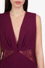 Roberto Cavalli Purple Sleeveless Dress With Lace Size 50
