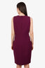 Roberto Cavalli Purple Sleeveless Dress With Lace Size 50