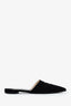 Prada Black Suede Pointed Toe Mules Size 36.5