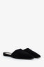 Prada Black Suede Pointed Toe Mules Size 36.5