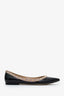 Valentino Black Patent Leather Rockstud Flats Size 35