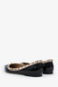 Valentino Black Patent Leather Rockstud Flats Size 35