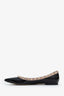 Valentino Black Patent Leather Rockstud Flats Size 35