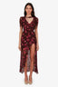 For Love & Lemons Plum Silk Midi Length Dress Size XS