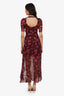 For Love & Lemons Plum Silk Midi Length Dress Size XS