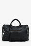 Balenciaga Black Leather Classic Motocross Medium City Bag With Strap
