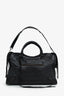 Balenciaga Black Leather Classic Motocross Medium City Bag With Strap