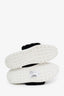 Valentino White Rockstud Sneakers w/ Black Fur Size 40