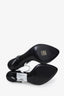 Tom Ford Black/White Leather Heeled Sandals With Buckle Size 36