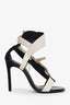Lanvin Black/Cream Chain Heels Size 36
