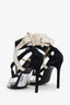 Lanvin Black/Cream Chain Heels Size 36