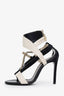 Lanvin Black/Cream Chain Heels Size 36