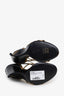 Lanvin Gold Embossed Leather Wrap Ankle Wedge Heels Size 37.5