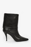 Saint Laurent Brown Leather Heeled 'Niki' Booties Size 38.5