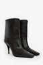 Saint Laurent Brown Leather Heeled 'Niki' Booties Size 38.5