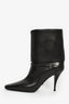 Saint Laurent Brown Leather Heeled 'Niki' Booties Size 38.5