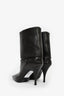 Saint Laurent Brown Leather Heeled 'Niki' Booties Size 38.5