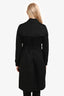 Burberry London Black Cotton 'The Kensington' Trench Coat Size 10