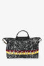 Longchamp Black/White Patterned Le Pliage Appaloosa XL Travel Bag With Strap