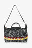 Longchamp Black/White Patterned Le Pliage Appaloosa XL Travel Bag With Strap