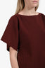 Maison Margiela MM6 Red/Black Checkered Short Sleeve Belted Top Size 38