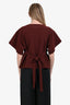 Maison Margiela MM6 Red/Black Checkered Short Sleeve Belted Top Size 38