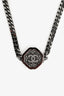 Pre-Loved Chanel™ B22 Hexagon Crystal Embellished CC Choker