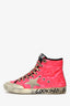Golden Goose Pink Sequins Hightop Sneakers Size 37