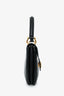 Celine Vintage Black Box Leather Carriage Buckle Top Handle Bag