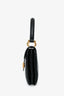 Celine Vintage Black Box Leather Carriage Buckle Top Handle Bag