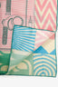 Hermès Pink Multicolour Silk 'Tetes De Chevaux Cornes Attelles Volutes' Scarf 90