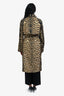Yves Saint Laurent Printed Belted Trench Coat Size 38