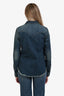 Nili Lotan Dark Wash Denim Long Sleeve Shirt Size S