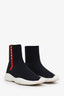 Prada Black Rubber Linea Rossa Sock Sneakers size 37.5