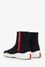 Prada Black Rubber Linea Rossa Sock Sneakers size 37.5