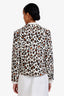 Smythe Cheetah Print Cotton Single Breasted Blazer Size L