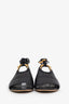 Salvatore Ferragamo Black Leather Lace-Up Mules Size 6.5