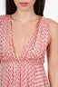 Ulla Johnson Pink Silk Floral Midi Dress Size 0