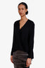 3.1 Phillip Lim Black Silk Button Detail Long Sleeve Blouse Size2
