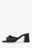 Repetto Black Leather Open Toe Heels With Bow Size 36