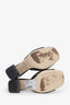 Repetto Black Leather Open Toe Heels With Bow Size 36