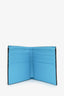 Gucci Blue Embossed Leather Bifold Wallet