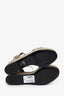 Gucci Beige Monogram Horsebit Ankle Strap 75mm Flatform Sandals Size 39