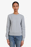 Gucci Grey Logo Embossed Sweatshirt Size XS