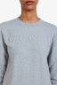 Gucci Grey Logo Embossed Sweatshirt Size XS