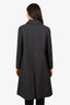 Gucci Grey Wool Double Breasted Coat Size 38