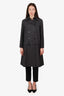 Gucci Grey Wool Double Breasted Coat Size 38