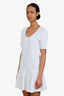 Gucci White GG Monogram Short Sleeve Dress Size M