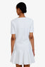 Gucci White GG Monogram Short Sleeve Dress Size M